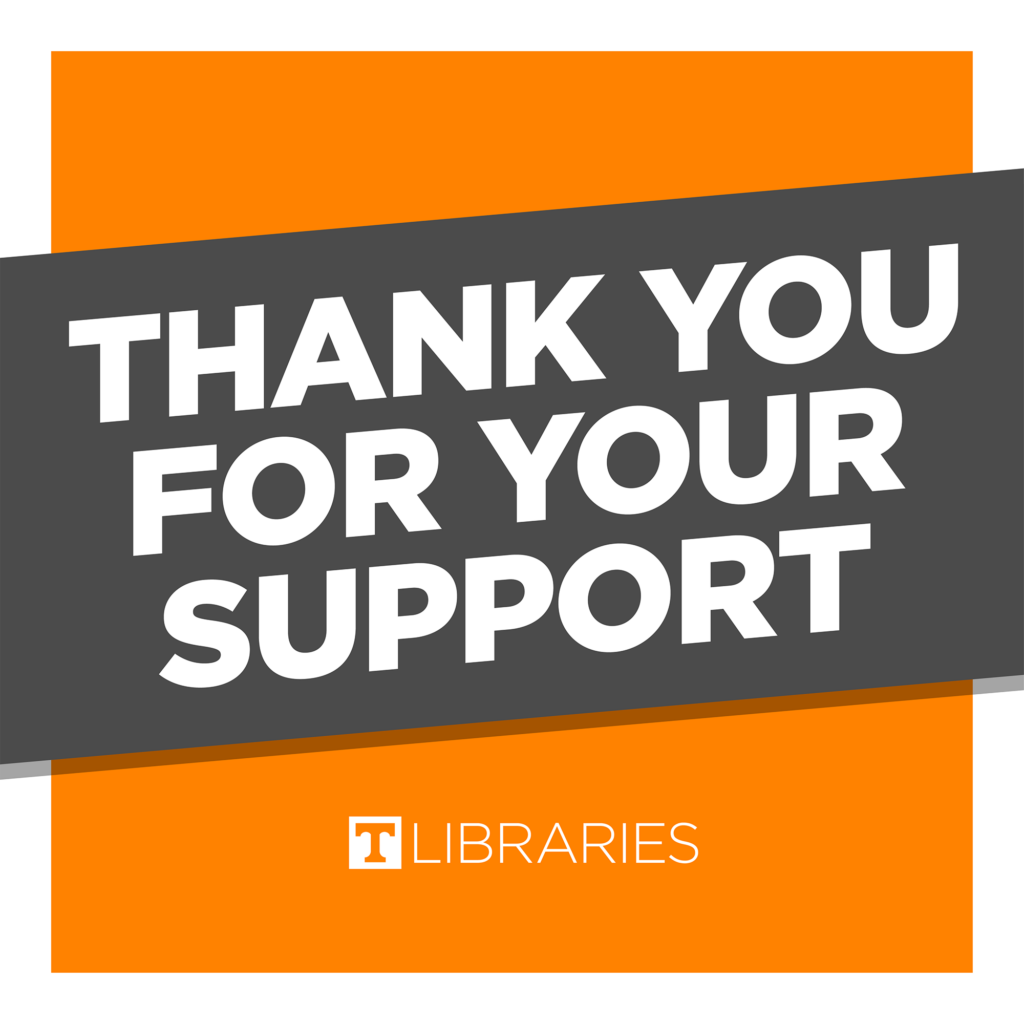 "Thank you for your support"