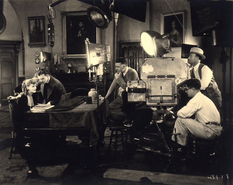 Clarence Brown directing Greta Garbo in “Romance” 