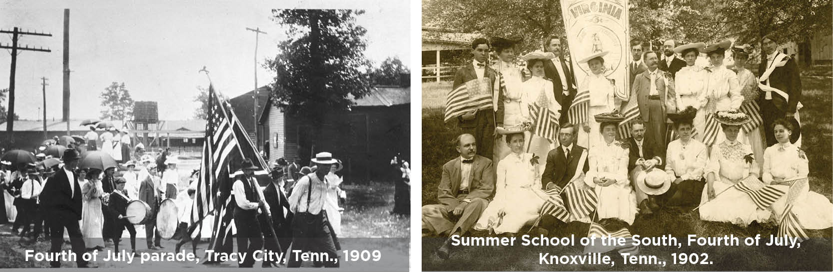 Fourth of July parades, 1902 and 1909