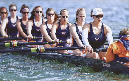 Lady Vols Rowing team on the water