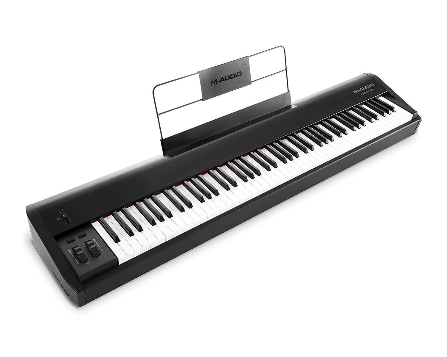 Full size 88 key MIDI keyboard with sheet music stand