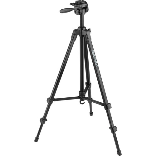 A three legged tripod with a swivel head