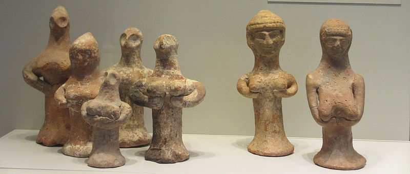 Judean female clay "pillar figurines"