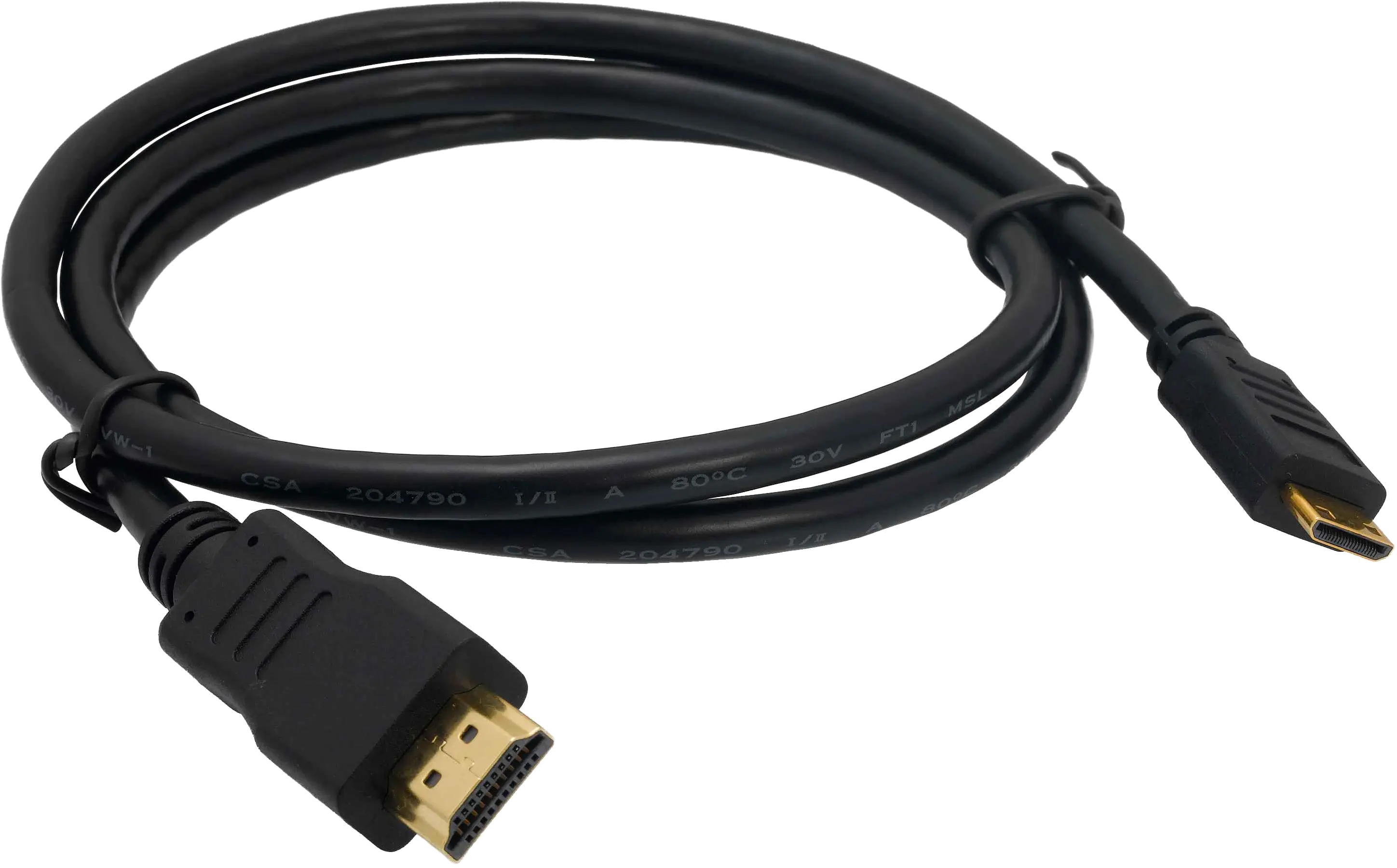 wrapped HDMI cable