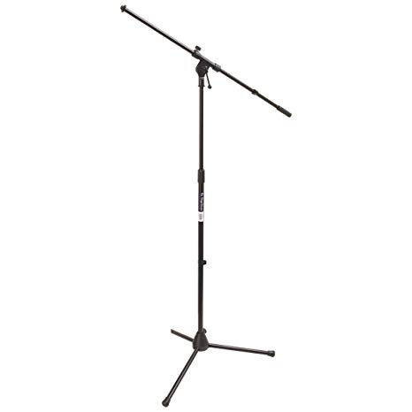 photo of a microphone boom stand