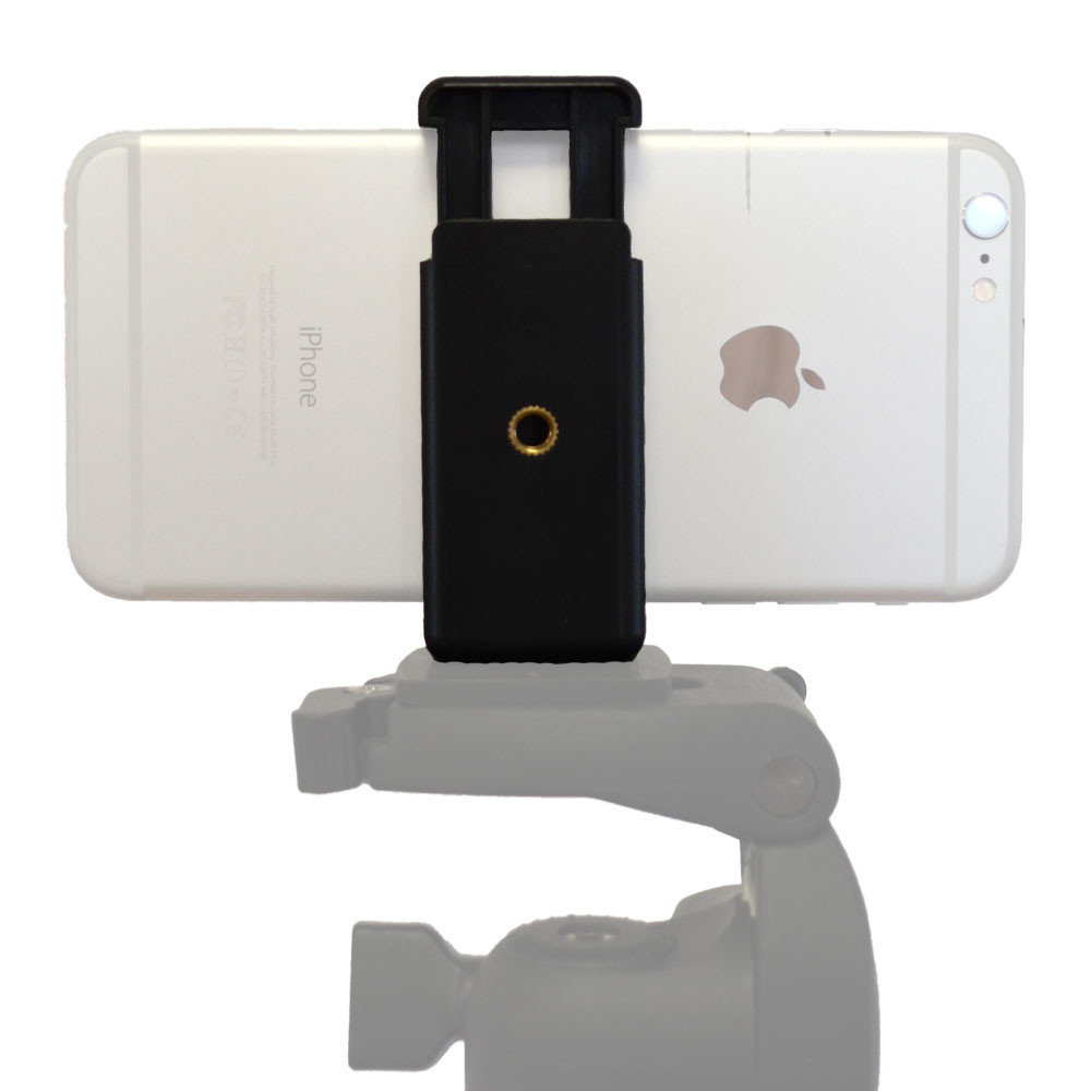 photo of a smartphone tripod mount