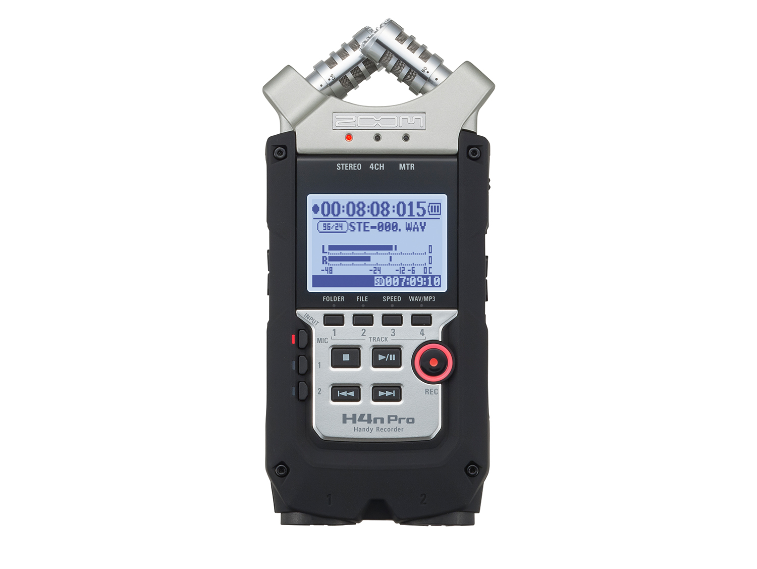 photo of zoom handheld audio recorder