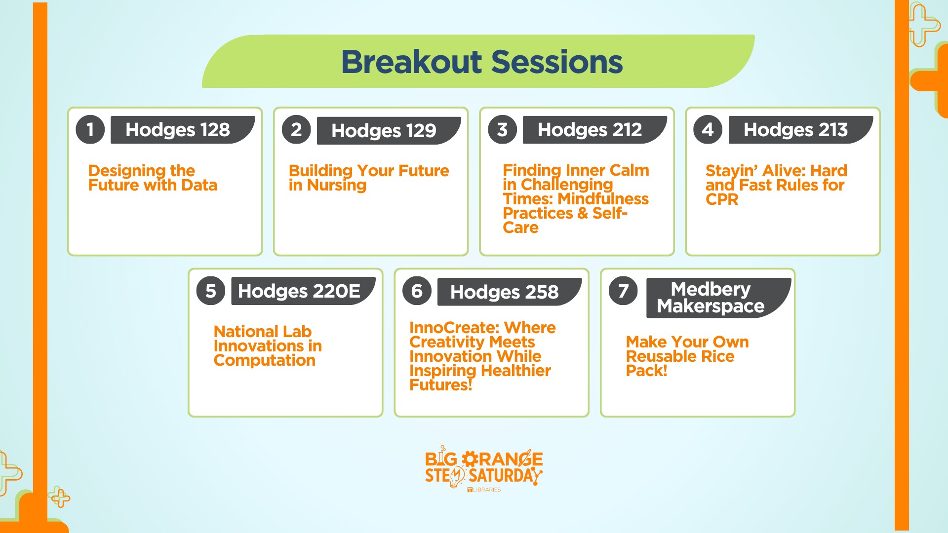 Breakout sessions