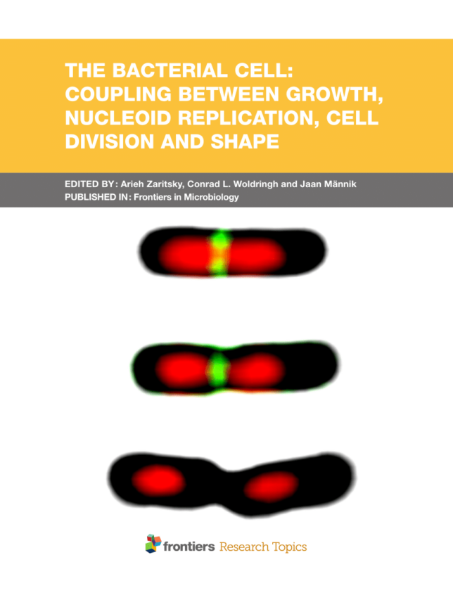 Book cover for The Bacterial Cell: Coupling between Growth, Nucleoid Replication, Cell Division and Shape