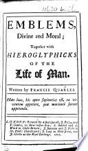 Book cover for Emblems, Divine and Moral: Together with Hieroglyphicks of the Life of Man
