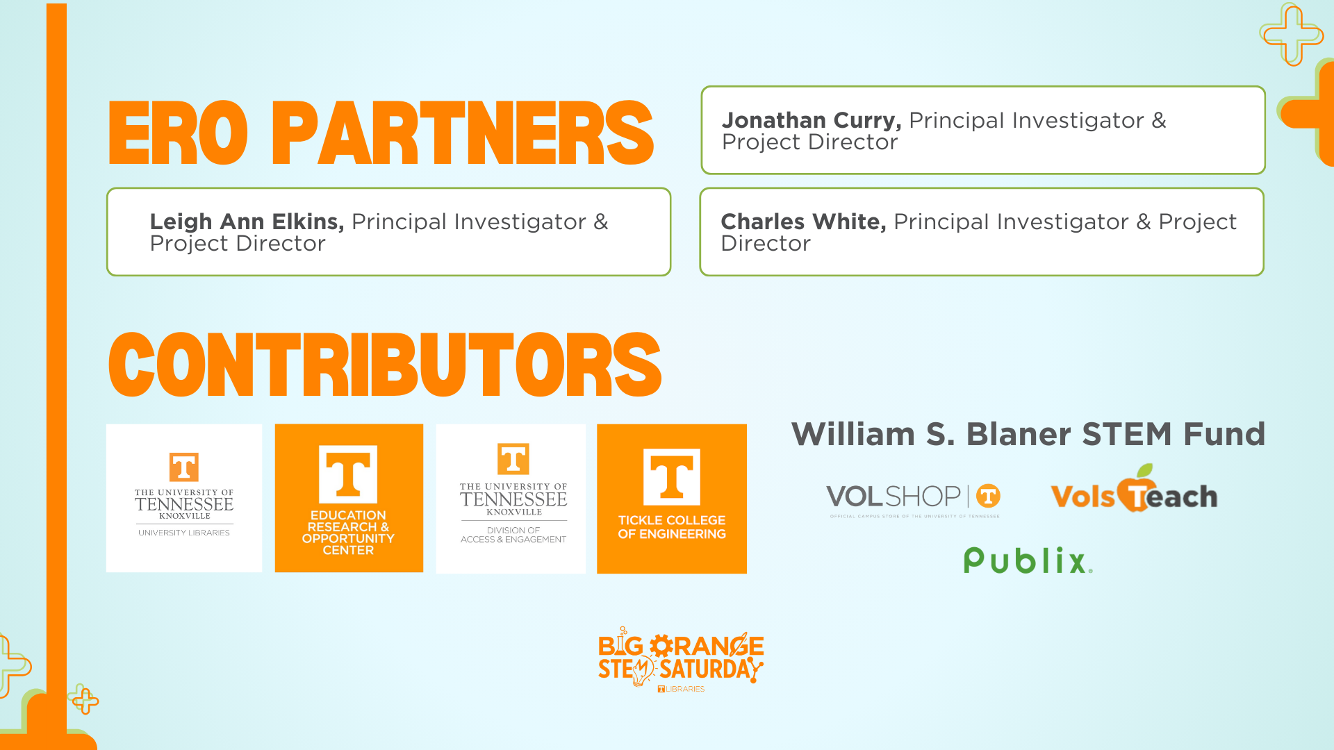 2026 Big Orange STEM Saturday Conference Partners and Contributors