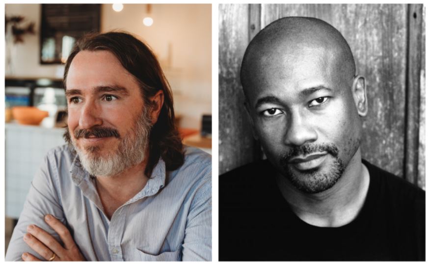 headshots of Wiley Cash and Frank X Walker