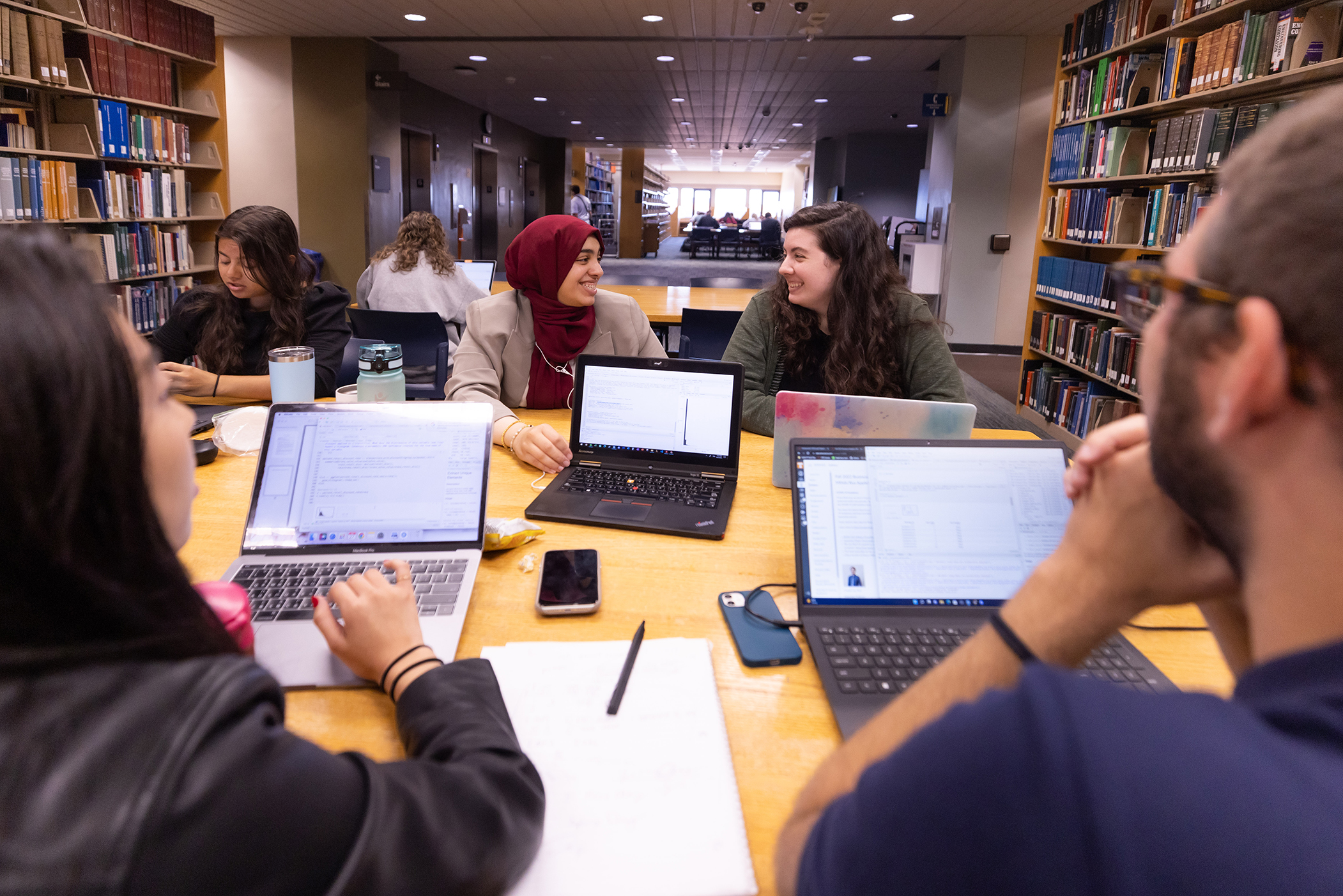 Studying in Hodges Library, circa 2022