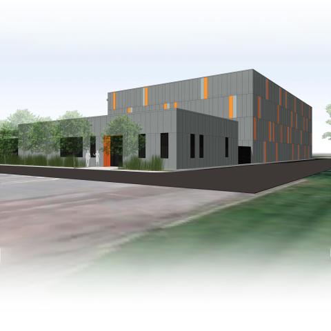 architect's rendering of the new Libraries Storage Annex
