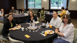 Library Faculty and Staff Members at award ceremony