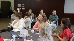 Library Faculty and Staff Members at award ceremony